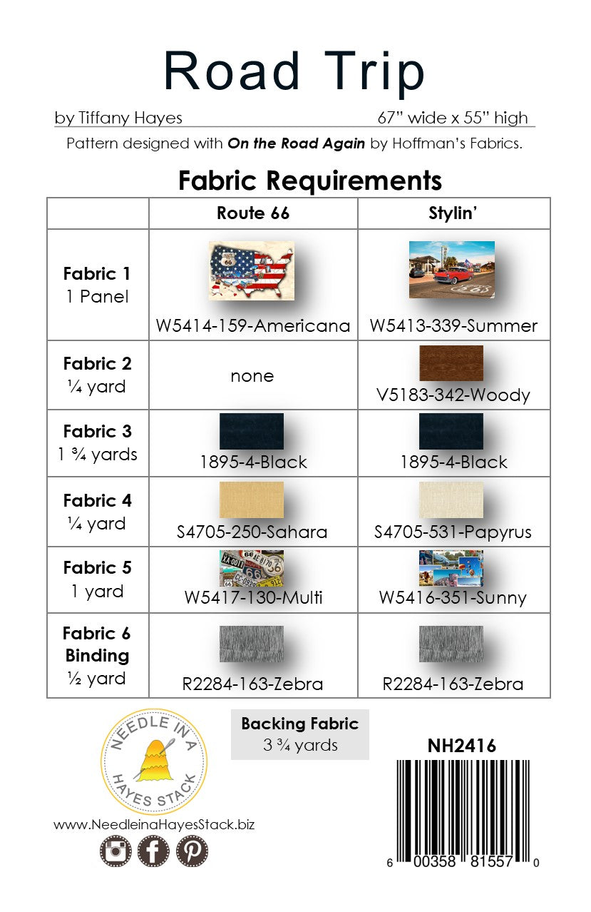 Road Trip Downloadable Pattern – Quilting Books Patterns and Notions