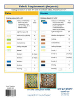 Back of the Royal Gardens Downloadable Pattern by Cozy Quilt Designs
