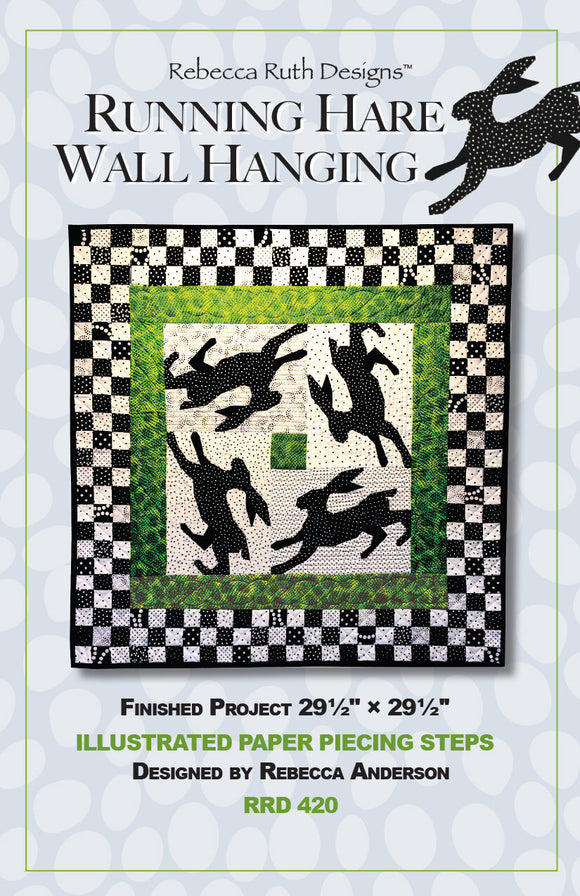 Running Hare Wall Hanging Downloadable Pattern by Rebecca Ruth Designs