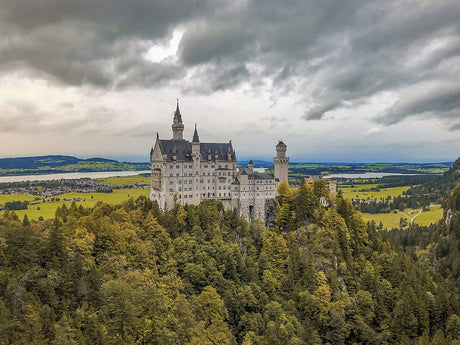 Neuschwanstein Castle 21.5x16in Panel Quilt Pattern by Focus on Fabric