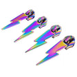 Iridescent Lightning Bolt Zipper Pulls - Sassafras Lane Designs