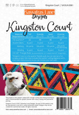 Back of the Kingston Court Quilt Pattern by Sassafras Lane Designs