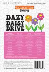 Back of the Dazy Daisy Drive Quilt Pattern by Sassafras Lane Designs