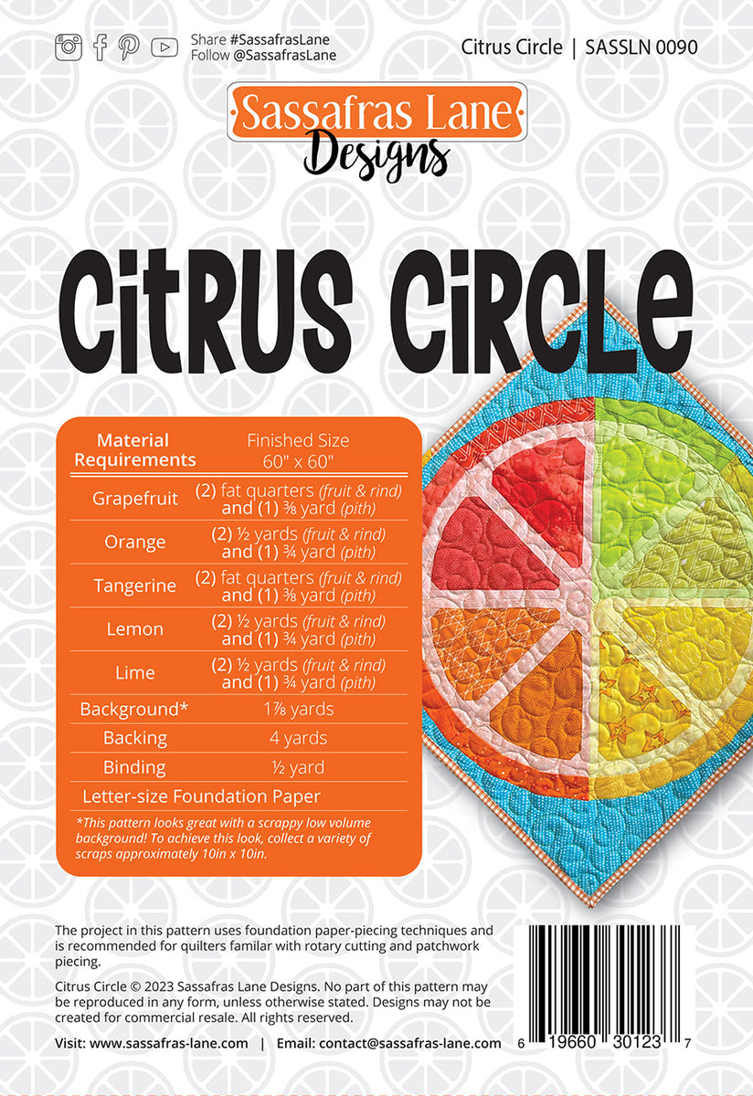 Citrus Circle Quilt Pattern Quilting Books Patterns And Notions citrus-circle-quilt-pattern-quilting-books-patterns-and-notions