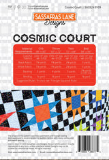 Back of the Cosmic Court Quilt Pattern by Sassafras Lane Designs