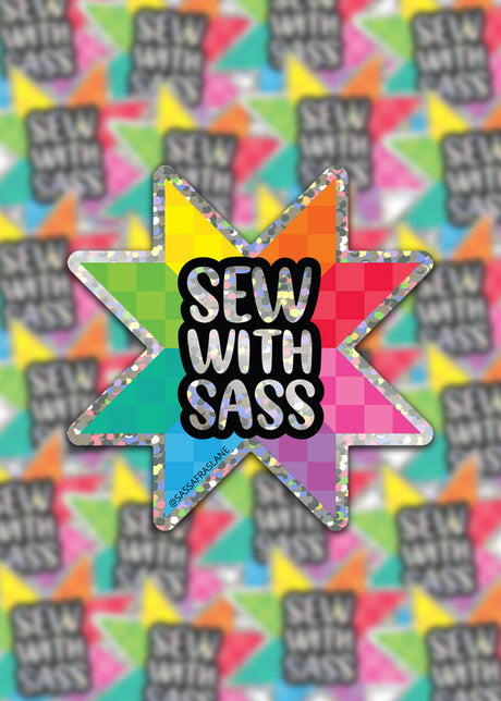 Sew With Sass Glitter Stickers by Sassafras Lane Designs