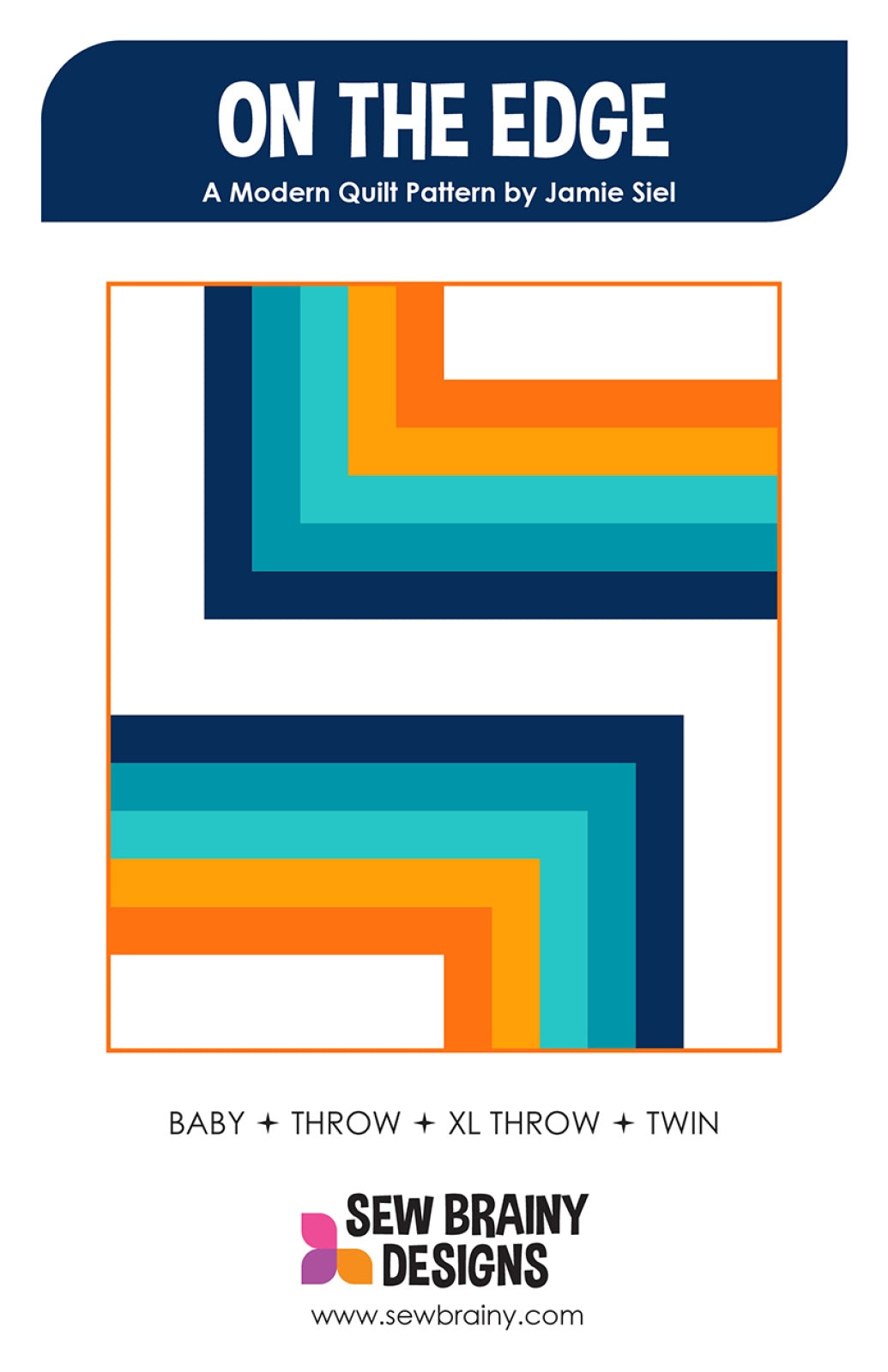 On the Edge Quilt Pattern by Sew Brainy