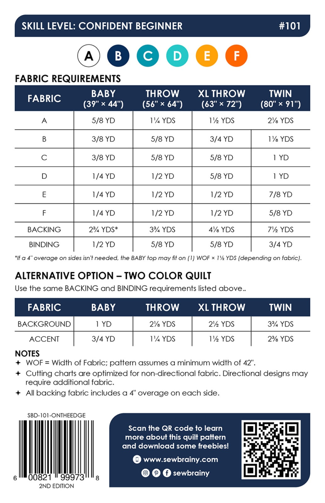 On the Edge Quilt Pattern