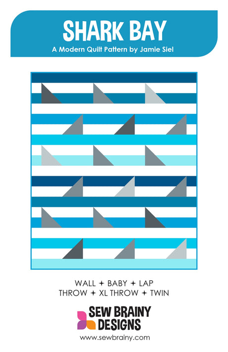 Shark Bay Quilt Pattern by Sew Brainy