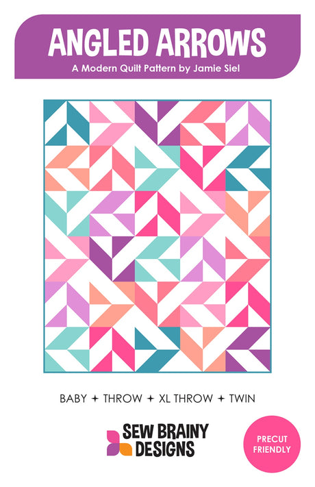 Angled Arrows Quilt Pattern by Sew Brainy