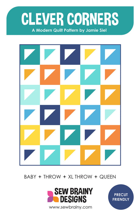 Clever Corners Quilt Pattern by Sew Brainy