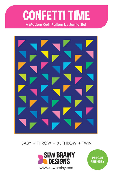 Confetti Time Quilt Pattern by Sew Brainy