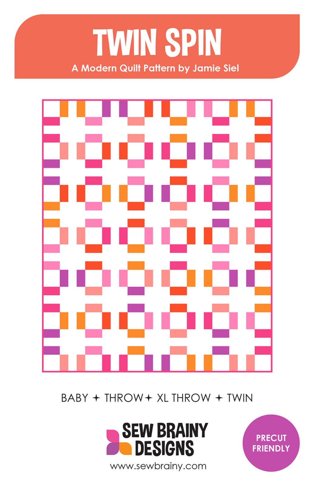Twin Spin Quilt Pattern by Sew Brainy