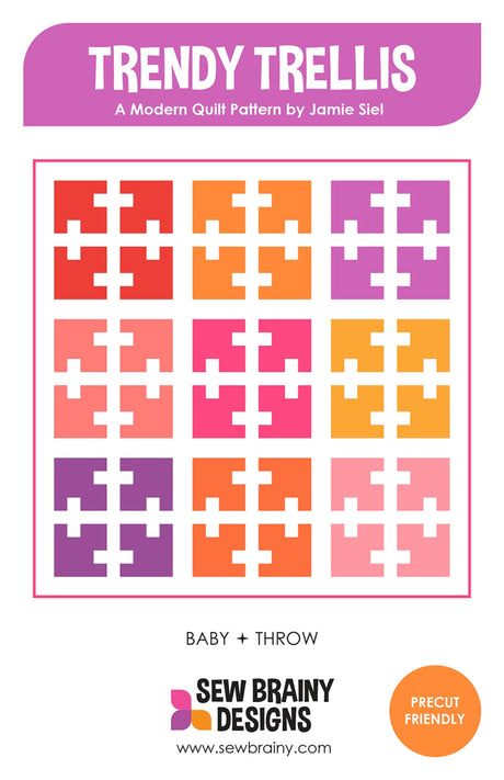 Trendy Trellis Quilt Pattern by Sew Brainy