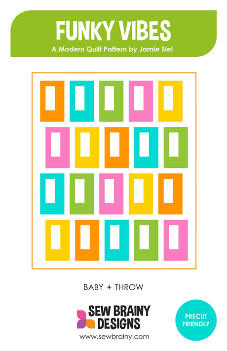 Funky Vibes Quilt Pattern by Sew Brainy