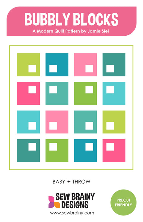 Bubbbly Blocks Quilt Pattern by Sew Brainy