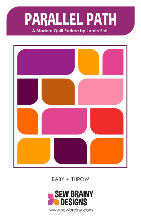 Parallel Path Quilt Pattern by Sew Brainy