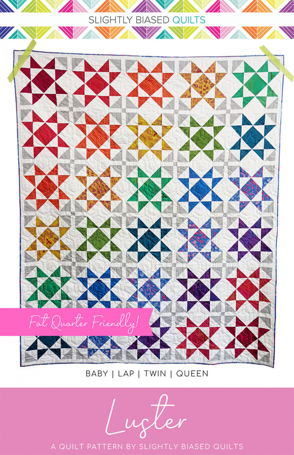 Luster Quilt Pattern by Slightly Biased Quilts