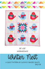 Winter Nest Quilt Pattern by Slightly Biased Quilts