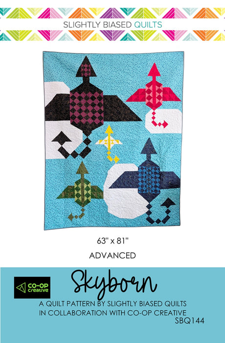 Skyborn Quilt Pattern by Slightly Biased Quilts