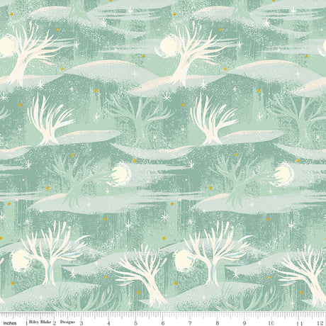 Carol The End Pistachio Sparkle Quilt Fabric - Riley Blake Designs - Jill Howarth