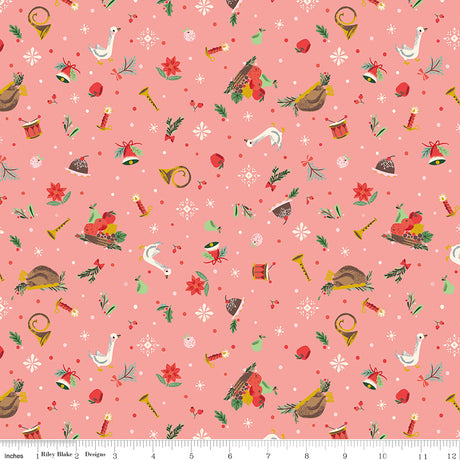 Carol Wonderful Pudding Grapefruit Sparkle Quilt Fabric - Riley Blake Designs - Jill Howarth
