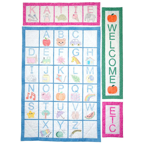 "A" is for Alphabet Quilt Pattern by Spring Creek NeedleArt
