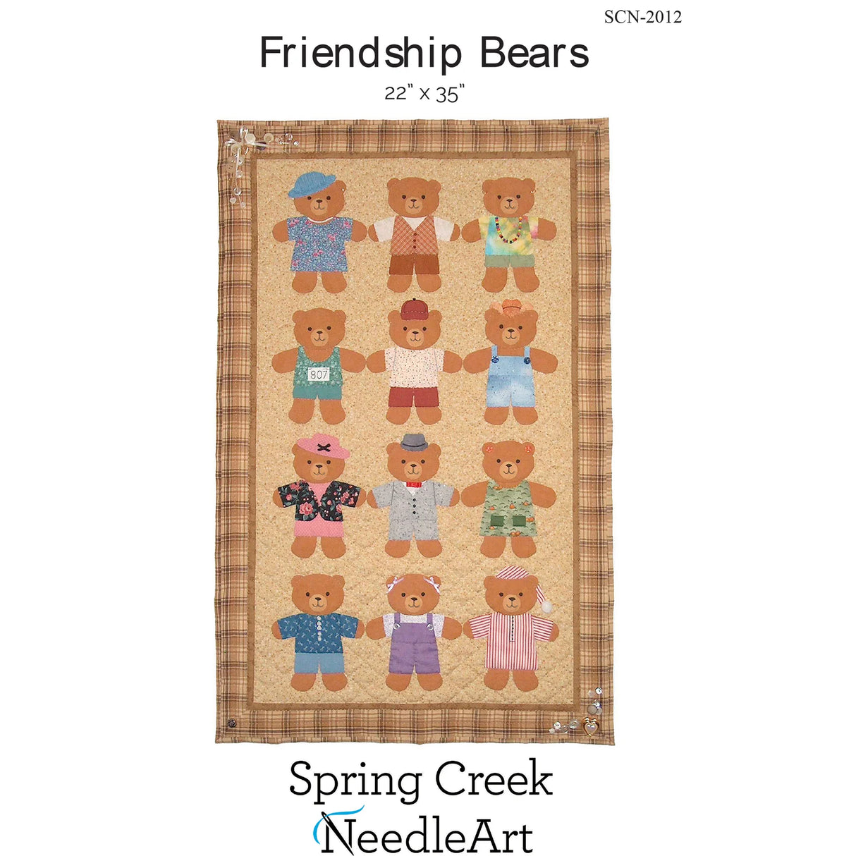 Friendship Bears Quilt Pattern by Spring Creek NeedleArt