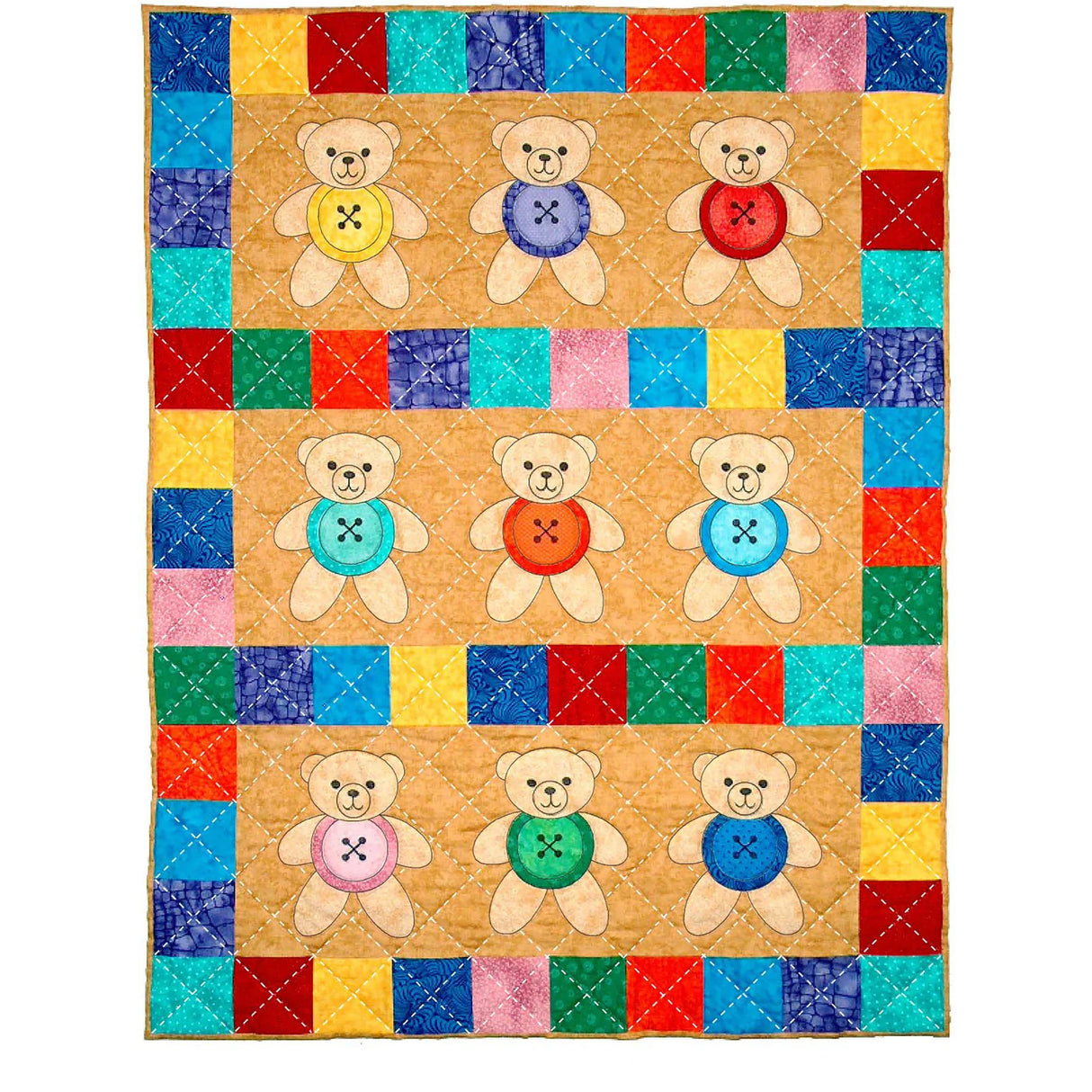 Button Bears Quilt Pattern by Spring Creek NeedleArt