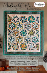 Midnight Hex Quilt Pattern by Snapdragon Quilting