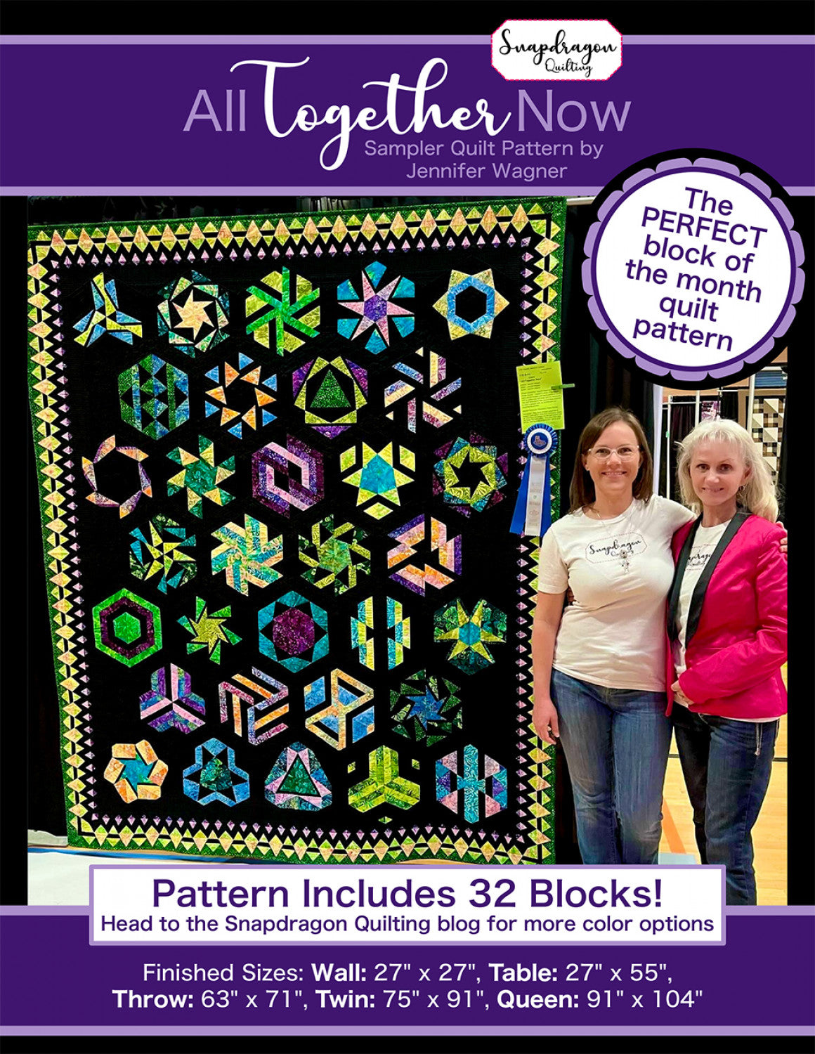 All Together Now Quilt Pattern by Snapdragon Quilting