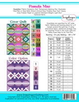 Back of the Pamela Mae Quilt Pattern Quilt Pattern by Snapdragon Quilting