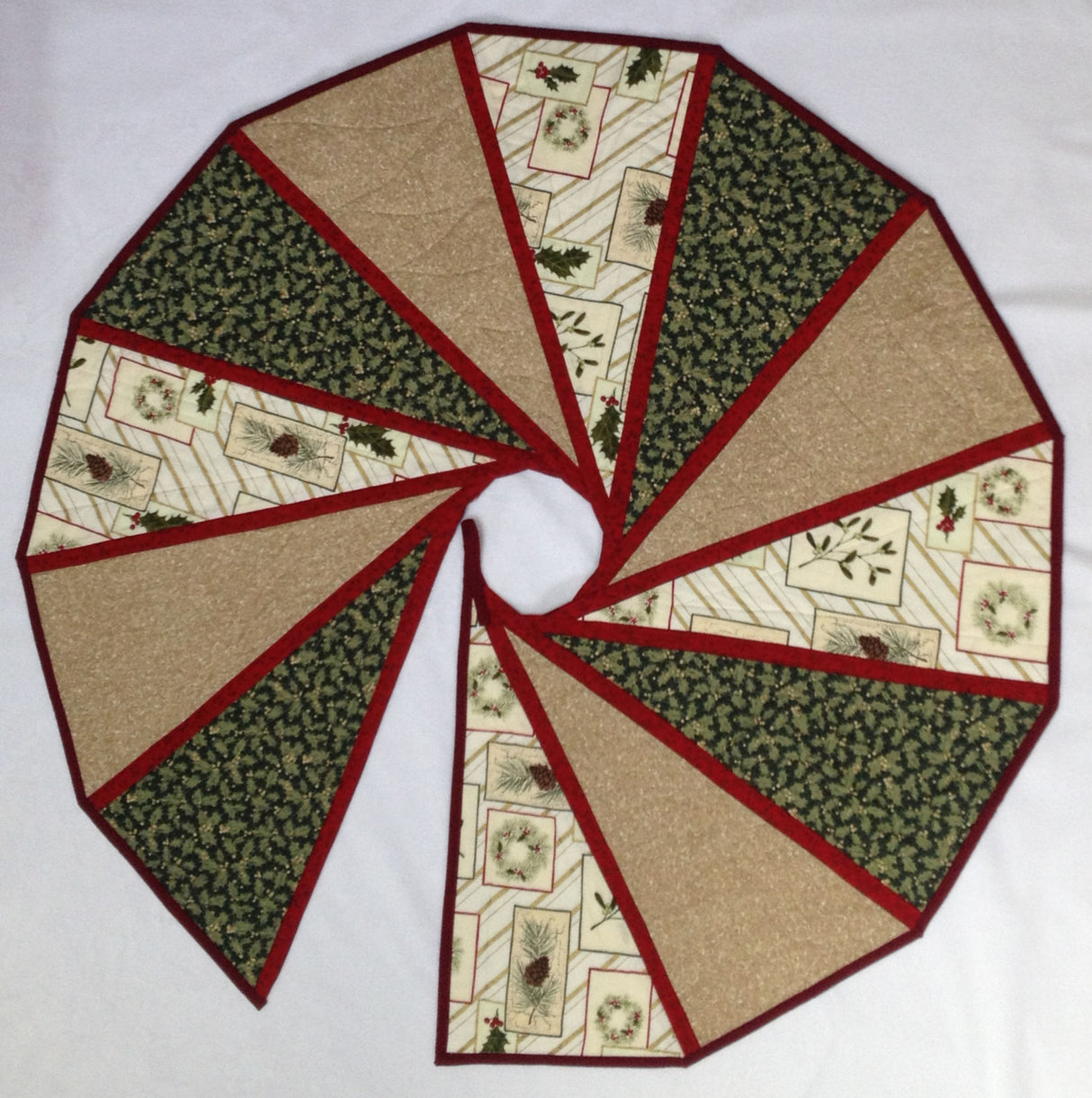 Modern Two Sided Tree Skirt Downloadable Pattern by SEW Artistic