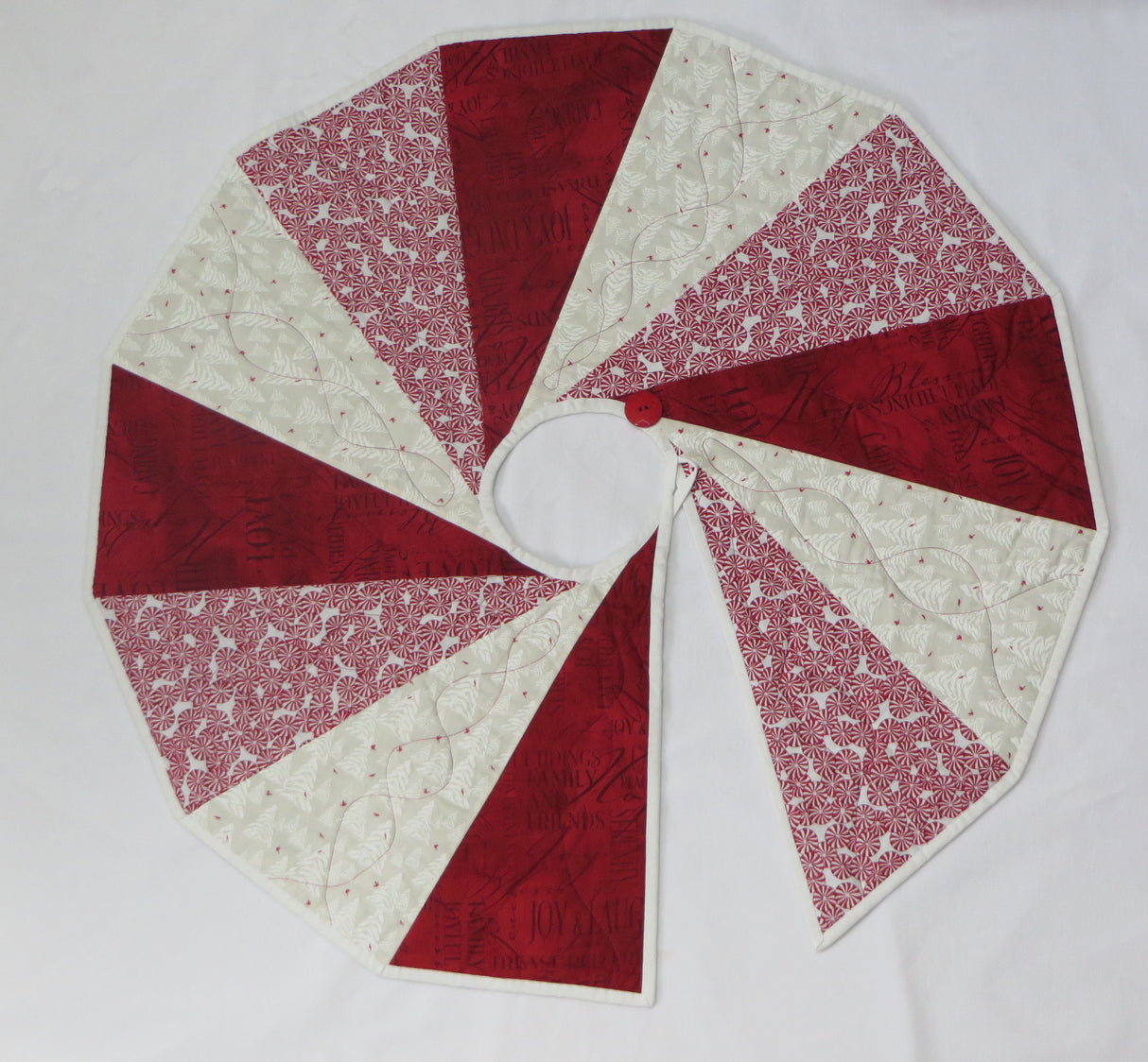 Modern Two Sided Tree Skirt Quilt Pattern by SEW Artistic