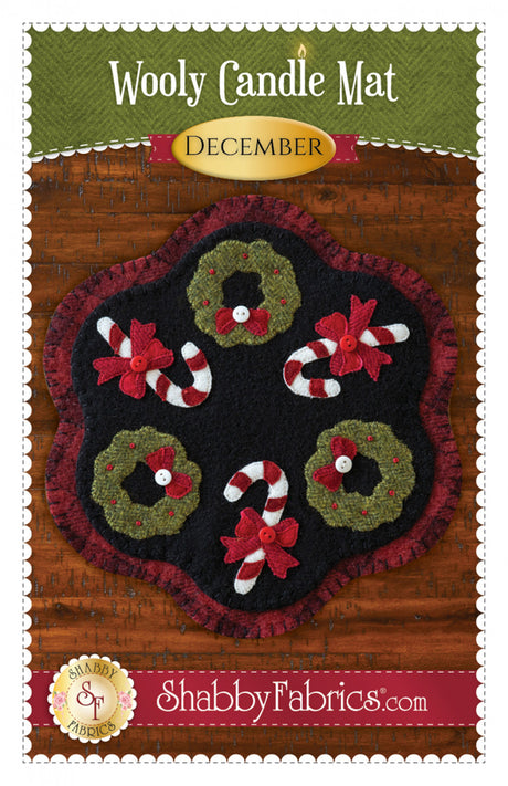 Wooly Candle Mat December Quilt Pattern by Shabby Fabrics