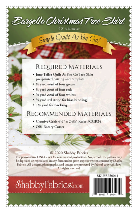 Bargello Christmas Tree Skirt Pattern