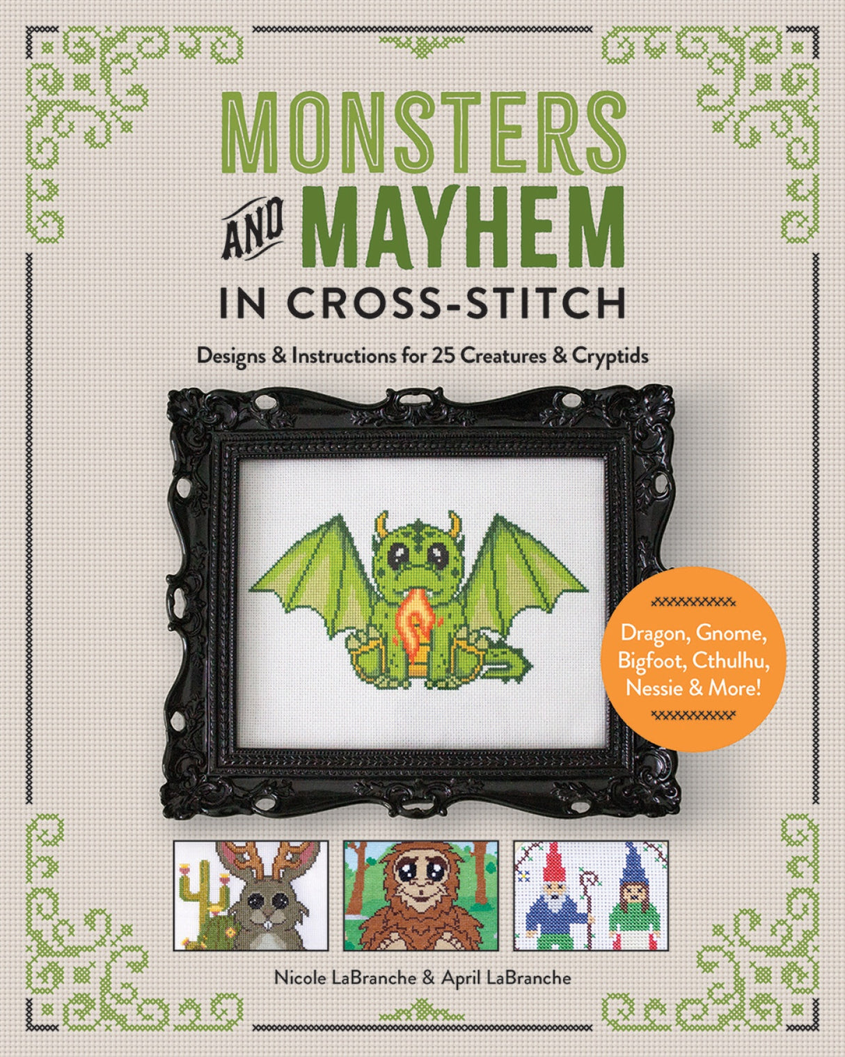 Monsters and Mayhem in Cross-Stitch by Schiffer Publishing