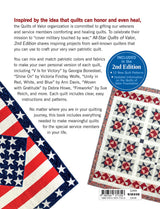 Back of the All-Star Quilts of Valor 2nd Edition by Schiffer Publishing