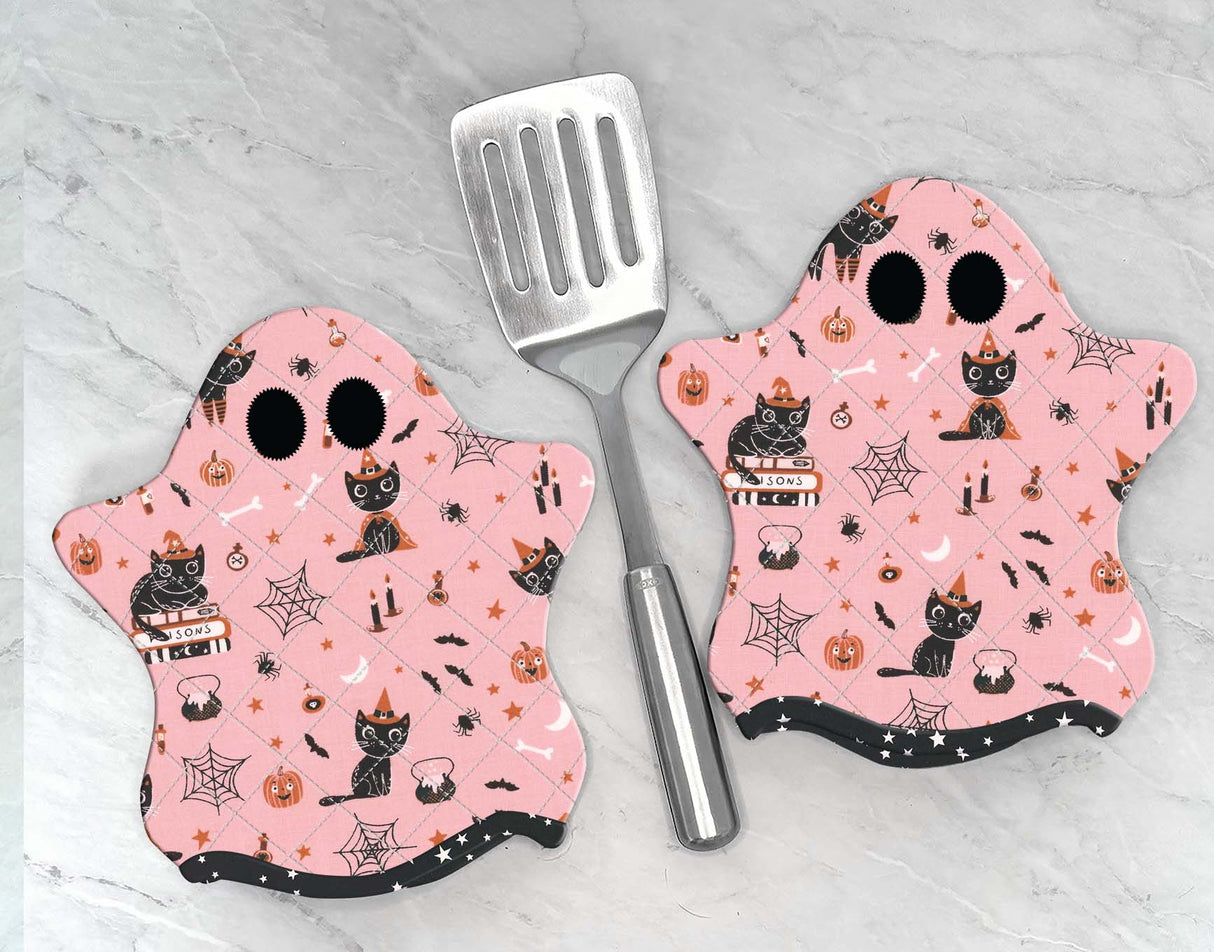 Ghostly Hot Pads Downloadable Pattern by J. Minnis Designs