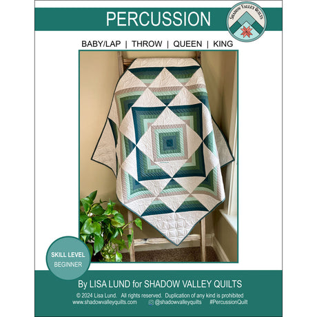 Percussion Quilt Pattern by Shadow Valley Quilts