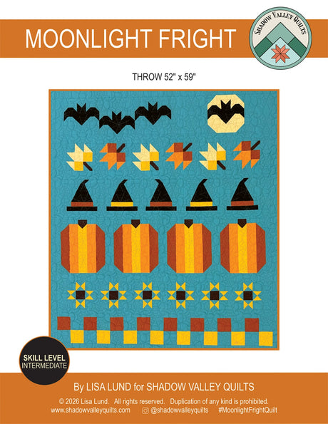 Moonlight Fright Quilt Pattern by Shadow Valley Quilts