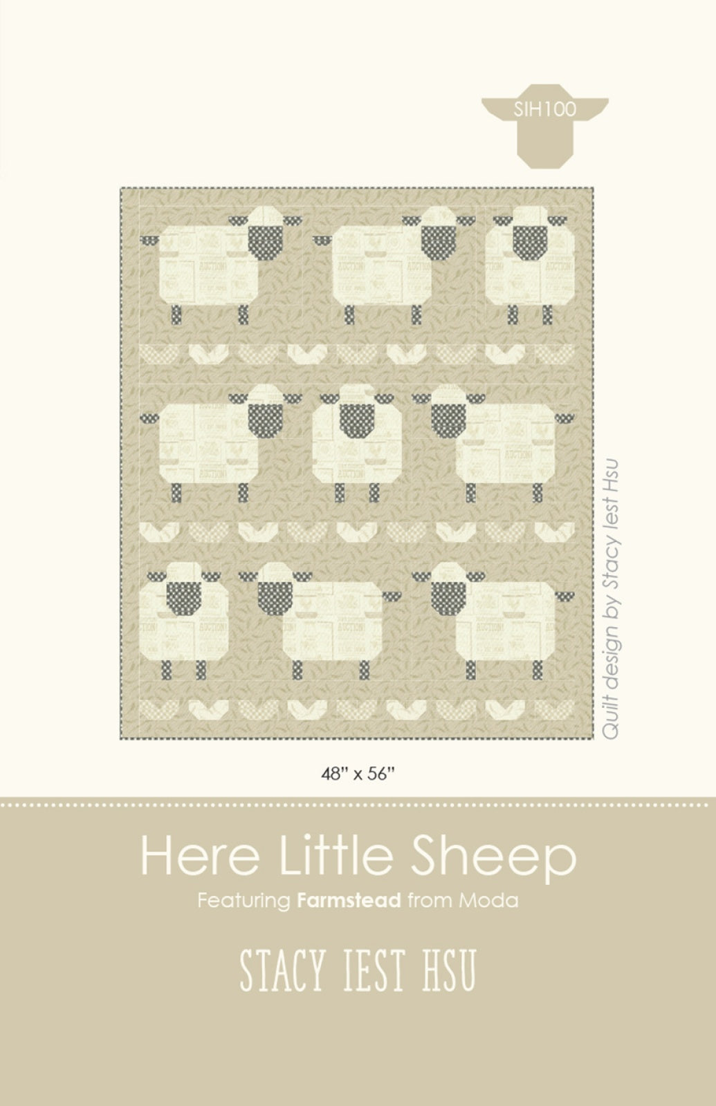 Here Little Sheep Quilt Pattern by Stacy Iest Hsu