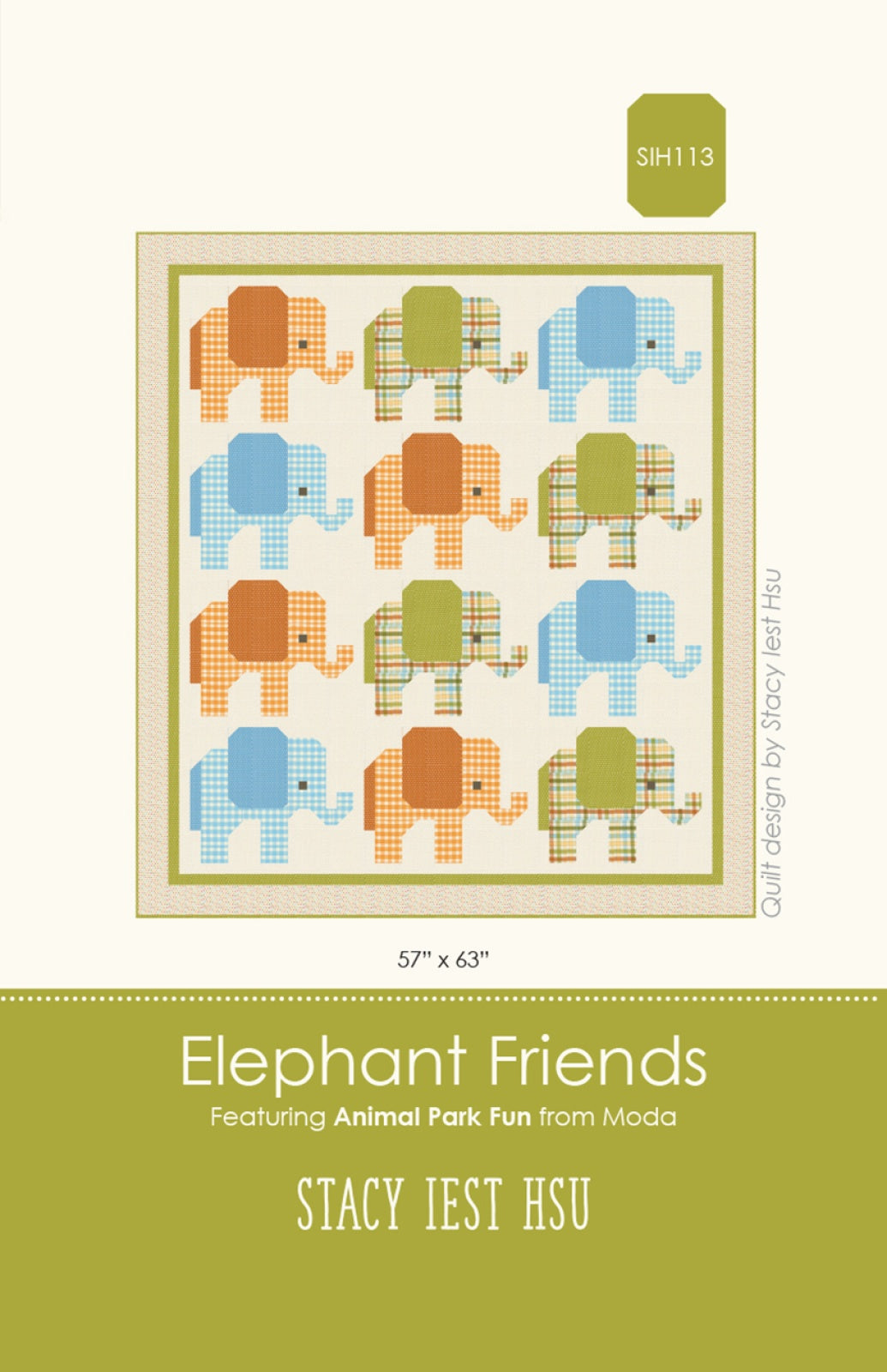 Elephant Friends Quilt Pattern by Stacy Iest Hsu