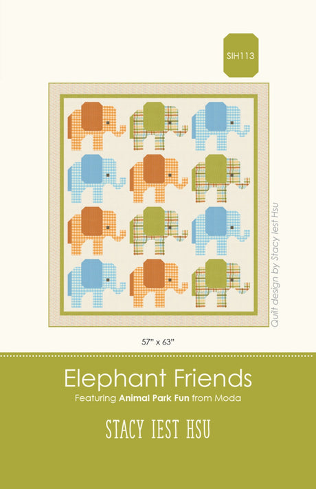 Elephant Friends Quilt Pattern by Stacy Iest Hsu