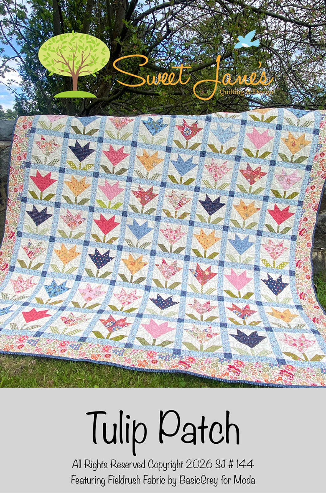 Tulip Patch Quilt Pattern by Sweet Jane's Quilting & Design