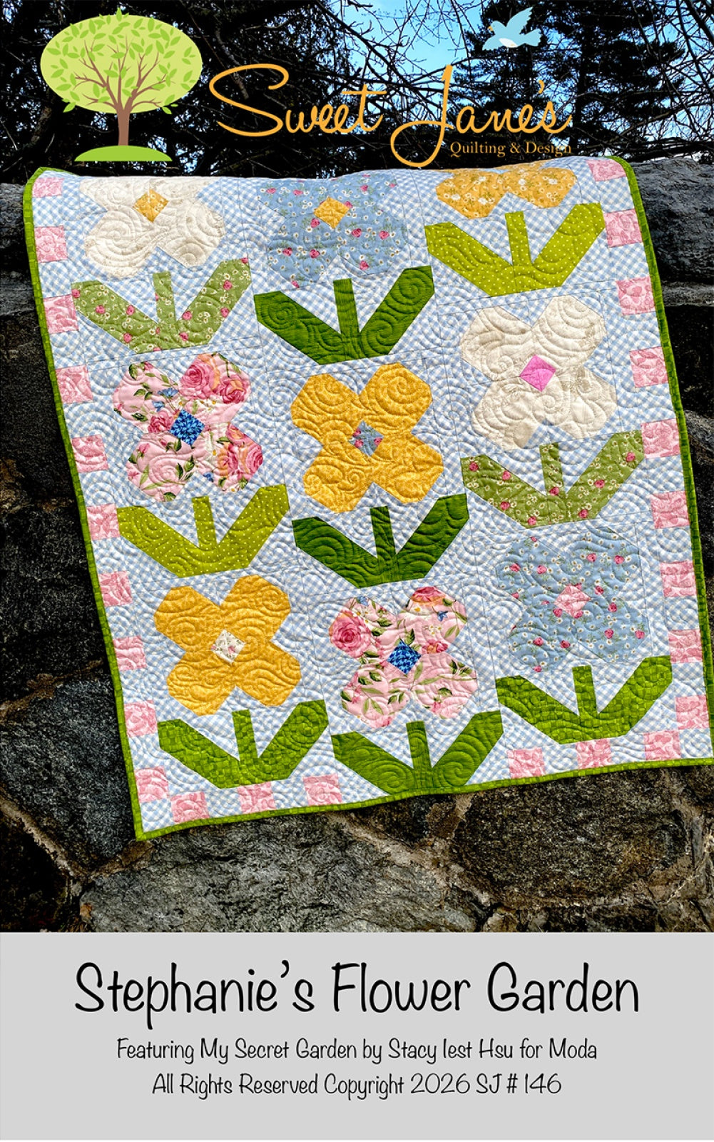 Stephanie's Flower Garder Quilt Pattern by Sweet Jane's Quilting & Design