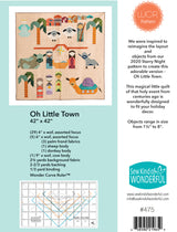 Back of the Oh Little Town Quilt Pattern by Sew Kind of Wonderful