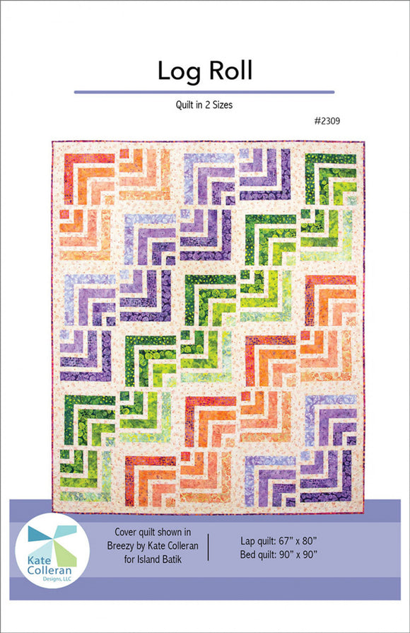 Log Roll Quilt Pattern by Kate Colleran Designs