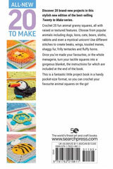 Back of the All-New 20 to Make: Animals Granny Sqaures Book by Search Press USA