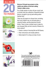 Back of the All-New 20 to Make: Flowers to Knit Quilt Pattern by Search Press USA